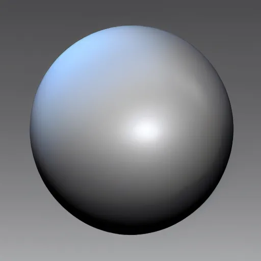 Image similar to sphere made of aluminium, hubble image in background, raytracing