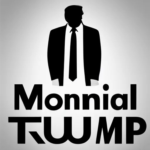 Prompt: a minimalistic icon representing donald trump, designed by herb lubalin