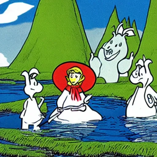 Image similar to The Moomins