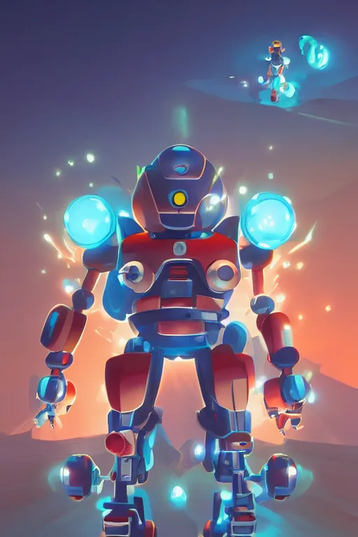 Image similar to metabots medabots medarotto medarot robot minimalist comics, behance hd by jesper ejsing, by rhads, makoto shinkai and lois van baarle, ilya kuvshinov, rossdraws global illumination ray tracing hdr radiating a glowing aura