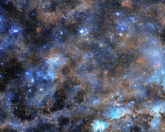 Image similar to a photograph of navy - colored universe