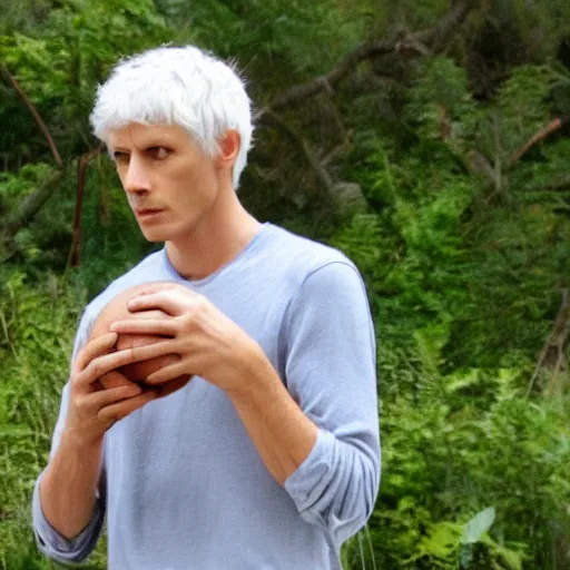 Image similar to Merlin pondering his orb