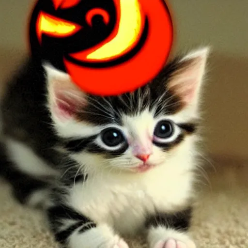 Image similar to merge of charmander and the cutest kitten ever