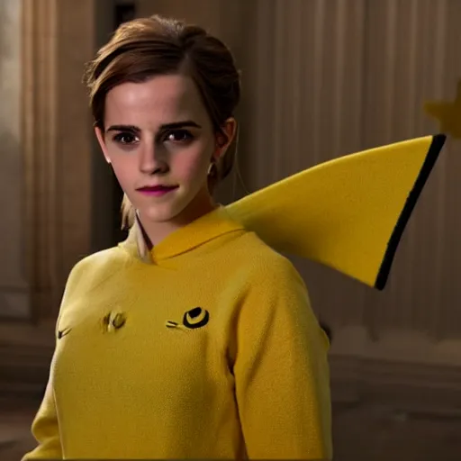 Image similar to photo of emma watson as pikachu