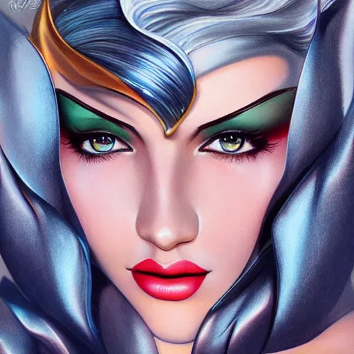 Prompt: art deco beauty by artgerm