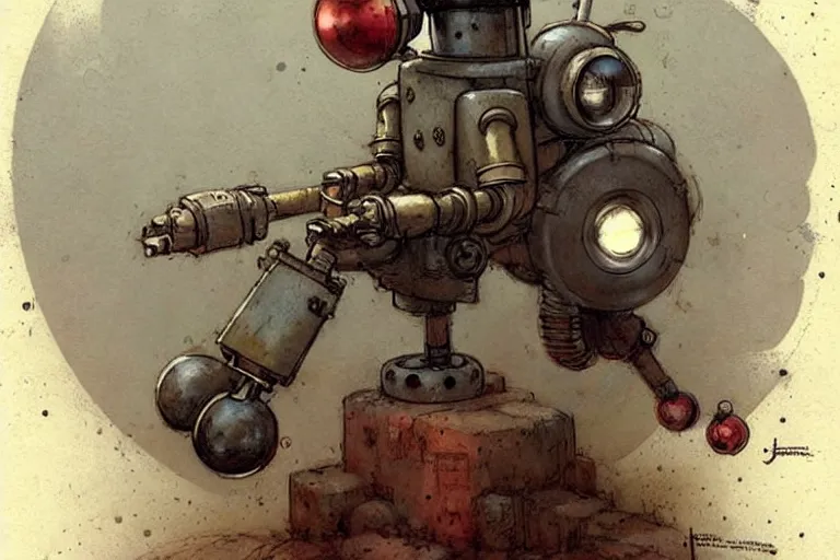 Image similar to adventurer ( ( ( ( ( 1 9 5 0 s retro future robot rabbit tunneling machine. muted colors. ) ) ) ) ) by jean baptiste monge!!!!!!!!!!!!!!!!!!!!!!!!! chrome red