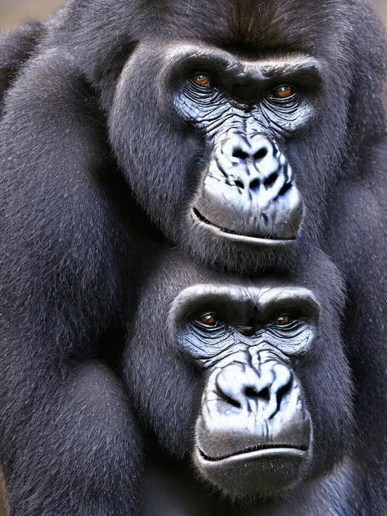 silverback gorilla eyes