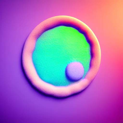 Image similar to macro photo of petri dish with a pastel coloured fungal cultures and bacteriological culture and mold with little filaments, octane render, tilt shift, soft light, smooth, ultrasharp focus, unreal engine 5, bokeh background, vray