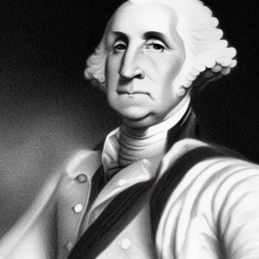 Prompt: photo of George Washington posing at Mr. Olympia, high quality, face details, sharp focus