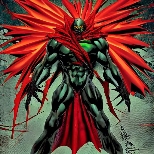 Image similar to spawn in the style of chet zar, masterpiece, post - processing