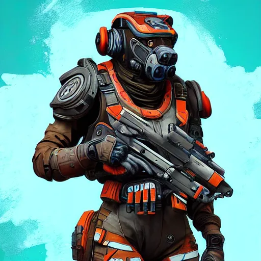 Image similar to bloodhound from apex legends, digital art, character design, masterpiece