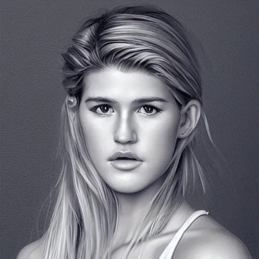 Image similar to eugenie bouchard in the style of stefan kostic, realistic, full body, sharp focus, 8 k high definition, insanely detailed, intricate, elegant, art by stanley lau and artgerm