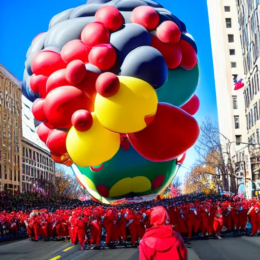 Prompt: macy's thanksgiving day parade, balloon