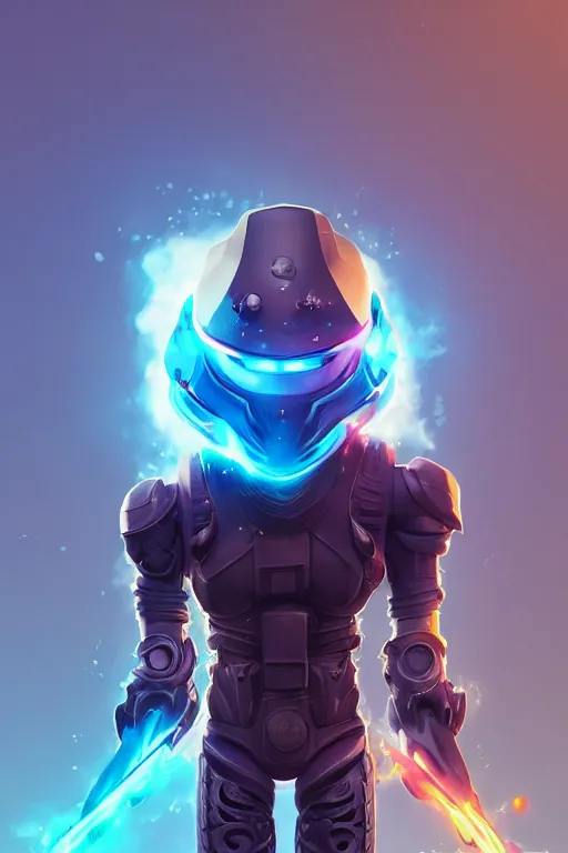 Image similar to epic mask helmet robot ninja portrait stylized as fornite style game design fanart by concept artist gervasio canda, behance hd by jesper ejsing, by rhads, makoto shinkai and lois van baarle, ilya kuvshinov, rossdraws global illumination radiating a glowing aura global illumination ray tracing hdr render in unreal engine 5