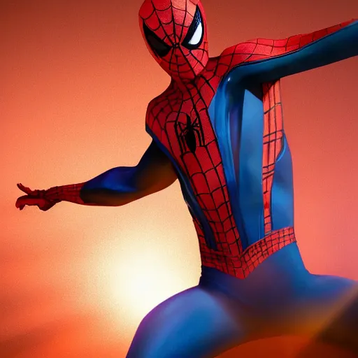 Image similar to advanced spider - man suit, cinematic, volumetric lighting, realistic, hyperdetailed, photorealistic, photograph