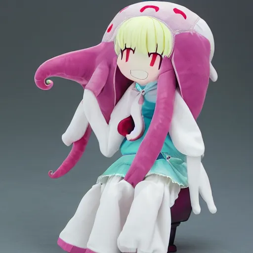 Prompt: fumo plush of a cute octopus girl, anime girl