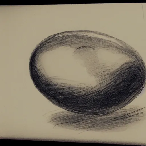 Image similar to the first sketch of a chicken egg