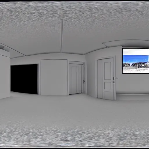 Image similar to equirectangular room