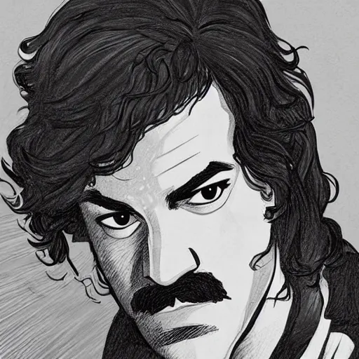 Image similar to precisely drawn illustration of inigo montoya drawn in the style of the dragon prince