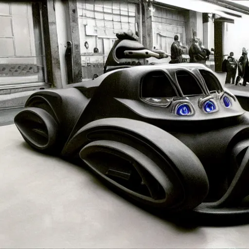Image similar to a car designed by H R Giger
