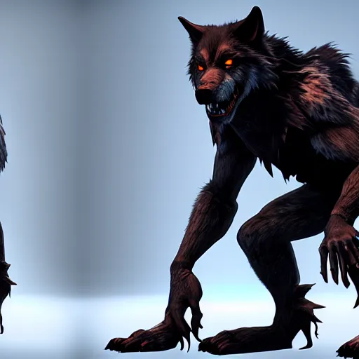 Image similar to werewolf from van helsing unreal engine hyperreallistic render 8k character concept art masterpiece