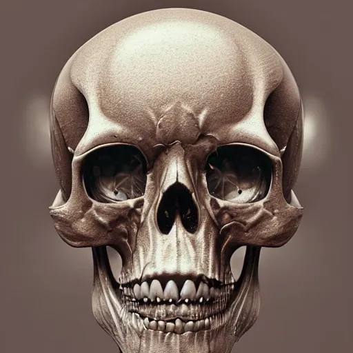 Image similar to portrait_of_a_melting_skull._intricate_abstract._intricate_artwork._by_Tooth_Wu_wlop_beeple_dan_mumford._octane_render_trending_on_artstat