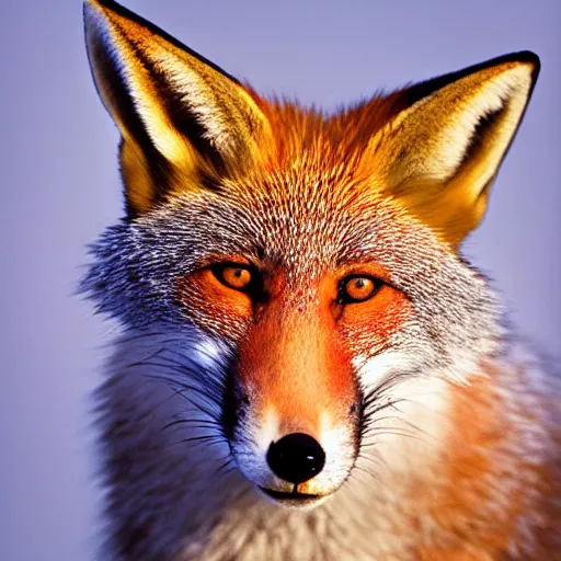 Prompt: wild fox , wildlife photography by Paul Nicklen, perfect lighting