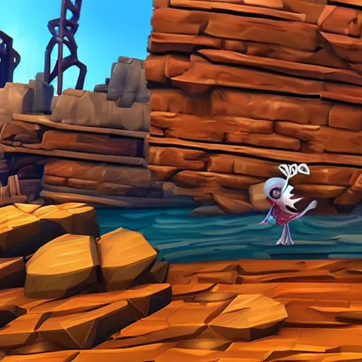 Image similar to hedgehog on a ship in seqa of thieves, game, epic