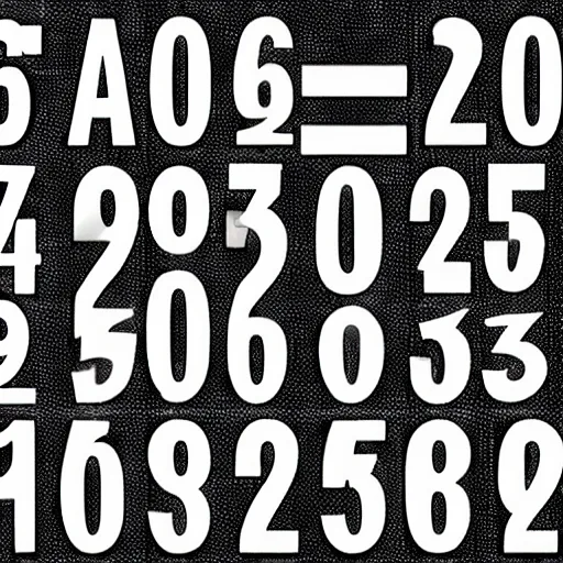 Prompt: an image of the next number in the sequence : 1, 2, 3, 4, 5, 6...?