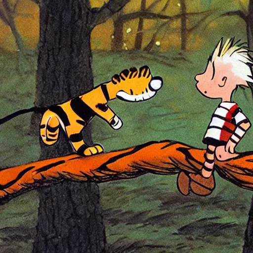 Image similar to calvin and hobbes