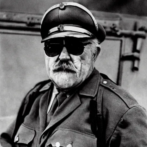 Prompt: portrait of wilford brimley as a soldier in the spanish civil war