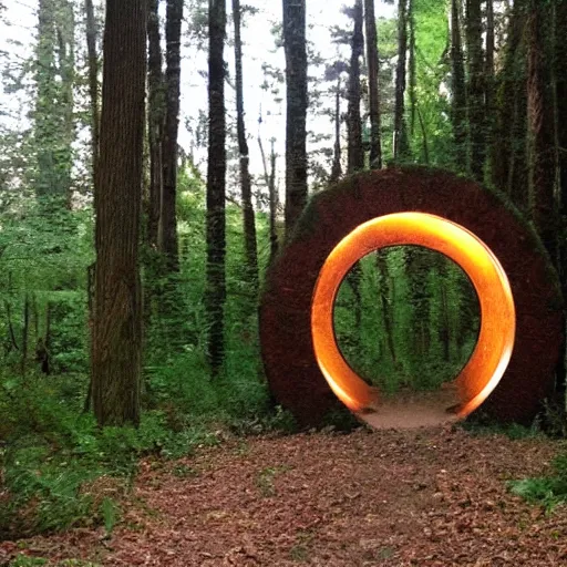 Image similar to stargate portal in the woods