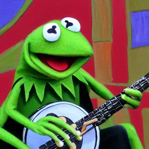 kermit playing banjo