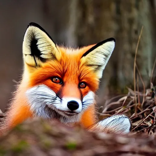 Prompt: photography of cute fox