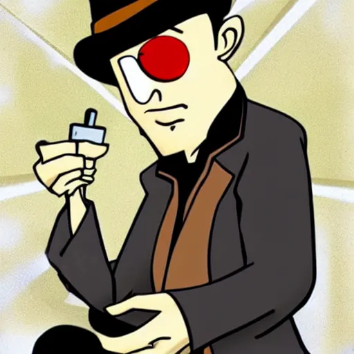 Prompt: inspector gadget on acid