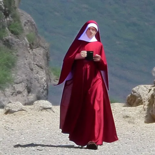 Prompt: alexandra daddario as a nun
