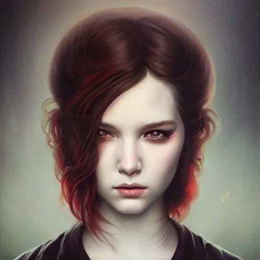 Image similar to Lofi portrait by Stanley Artgerm and Tom Bagshaw and Tristan Eaton