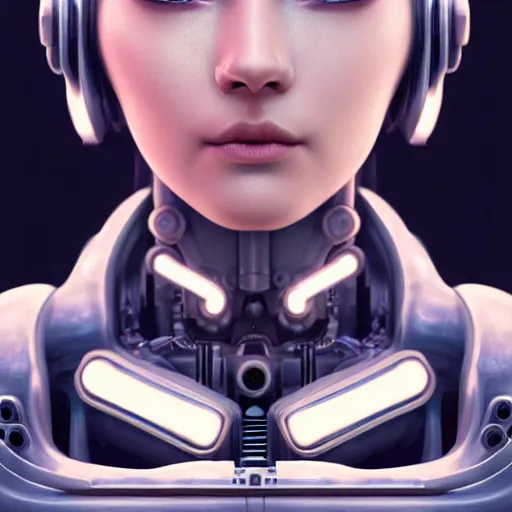 Prompt: ultra detailed, Perfectly-Centered Portrait of a Mechanical Cyberpunk Female Android, looking into the camera, intricate, elegant, super highly detailed, professional digital painting, artstation, concept art, smooth, sharp focus, no blur, no dof, extreme illustration, Unreal Engine 5, Photorealism, 8k, cinematic, art by artgerm and greg rutkowski and alphonse mucha and loish and WLOP