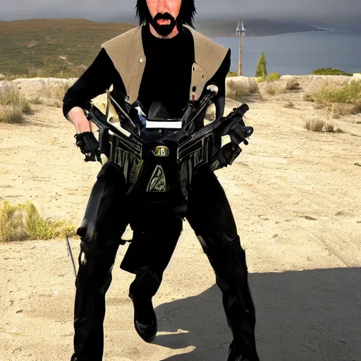 Prompt: Keanu Reeves as Cr1tikal, photograph