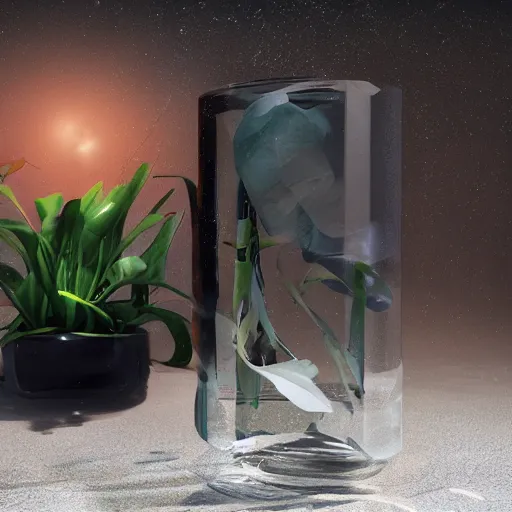 Prompt: it is a healing crystal, fly, product photography, octane render