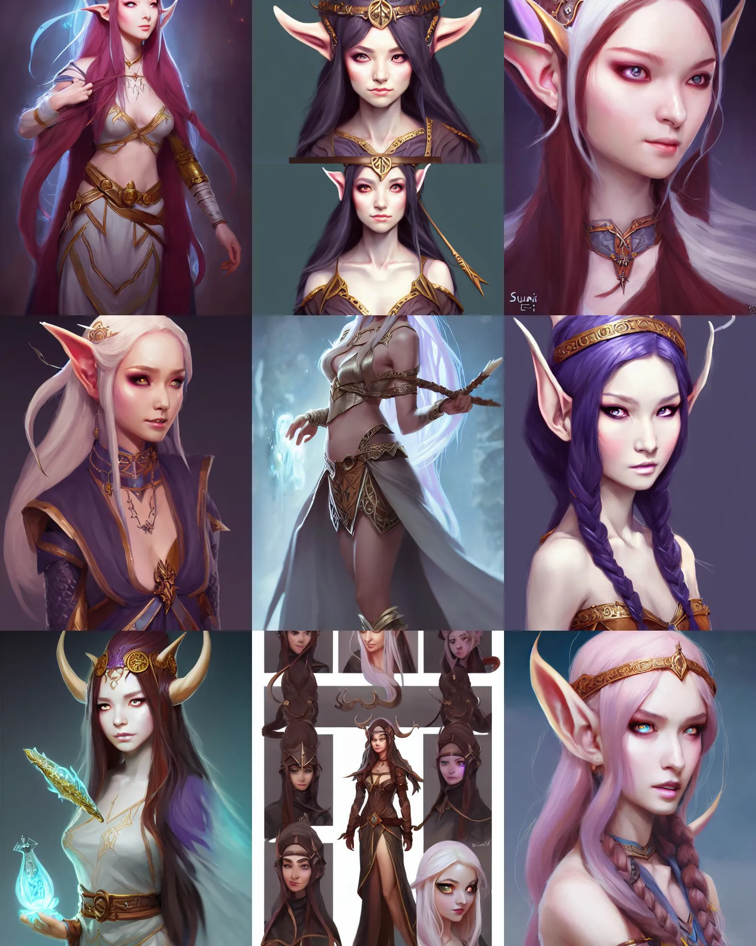 Prompt: Character concept art of Ssunbiki as an elvish sorceress || cute-fine-face, pretty face, realistic shaded Perfect face, fine details by Stanley Artgerm Lau, WLOP, Rossdraws, James Jean, Andrei Riabovitchev, Marc Simonetti, and Sakimichan, tranding on artstation