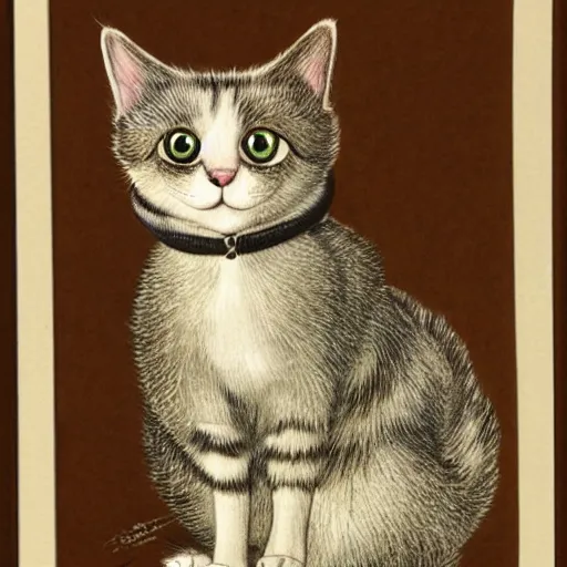 Image similar to caricature of a cat