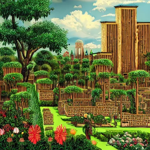 Prompt: Gardens of Babylon