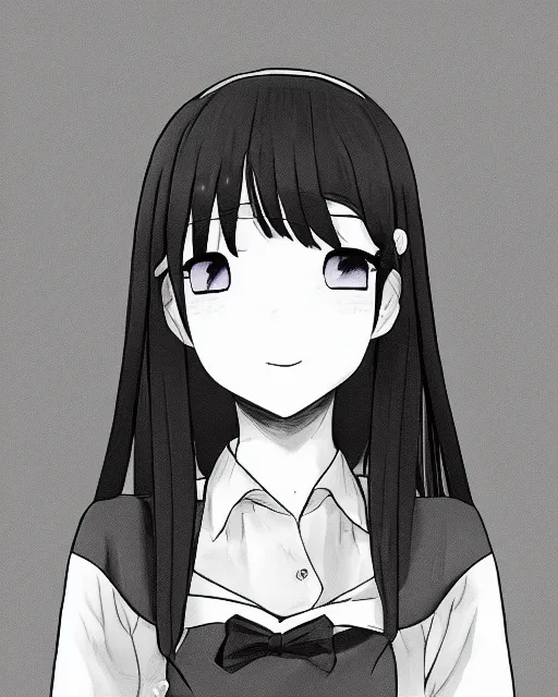 Image similar to a portrait of komi shouko, komi - san from komi can't communicate, anime character art, digital art