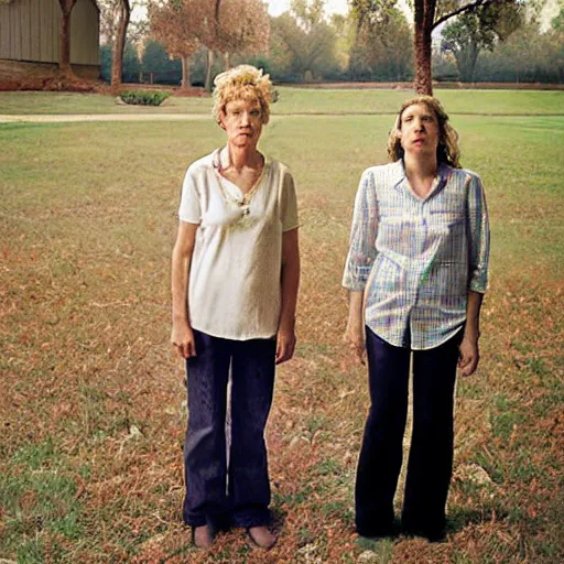 Image similar to two women by julie blackmon