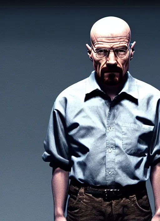 Prompt: Walter white in the video game Valorant, cinematic shot