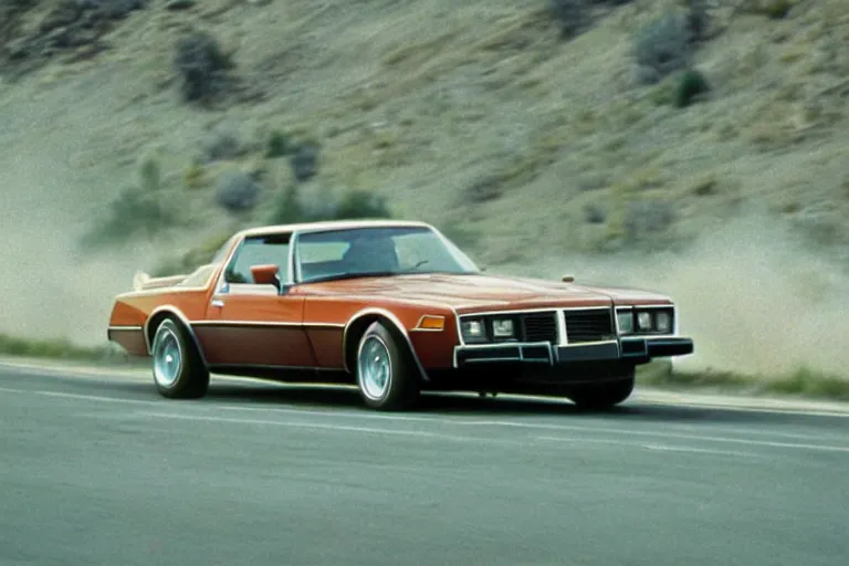 Prompt: 1978 Volvo ((TransAm)), movie still, speed, cinematic Eastman 5384 film