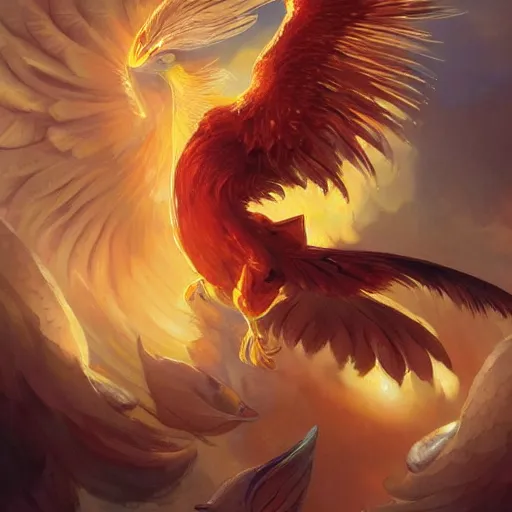 Prompt: cute flying phoenix, sparkling eyes, embers in her eyes, shining eyes, sharp features, flowing fiery feathers, highly detailed, digital painting, artstation, concept art, smooth, sharp focus, beautiful feathers, expressive eyes, illustration, phoenix art by Artgerm and greg rutkowski and alphonse mucha