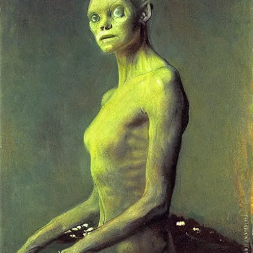 Image similar to alien by ilya repin