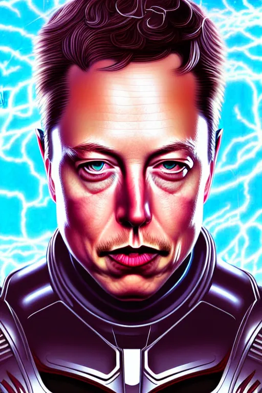 Prompt: imperial portrait of elon musk, highly detailed, dune, harkonnen, sharp focus art by artgerm